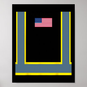 Trump Oranje vest maken Garbyge weer geweldig Poster