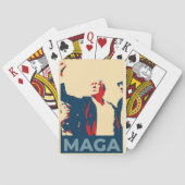 Trump overlevende! Neem Amerika terug 2024 MAGA KA Pokerkaarten (Achterkant)