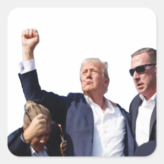 Trump overlevende! Neem Amerika terug 2024 Vierkante Sticker