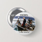 Trump oversteekt de Delaware Ronde Button 5,7 Cm (Voorkant /achterkant)