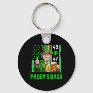 Trump Paddys terug 45 47 St Patricks Day Amerikaan Sleutelhanger
