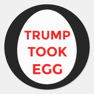 Trump pakt sticker