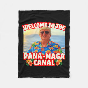 Trump Panamakanaal Pana-mega Beach Cruise Vakantie Fleece Deken