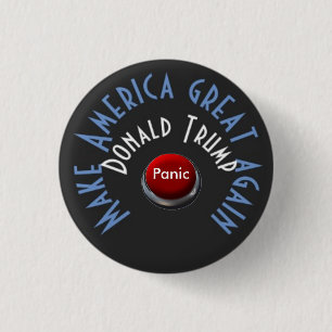 Trump panic-toets ronde button 3,2 cm
