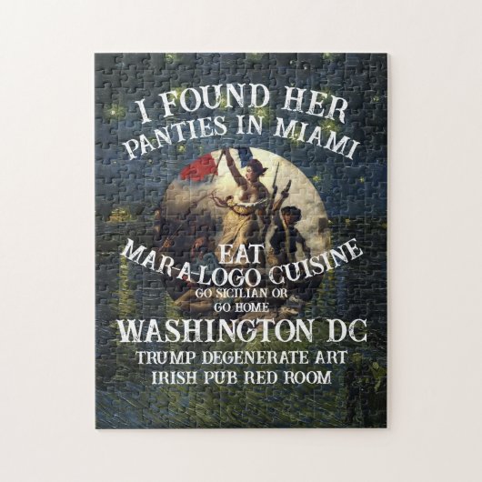 Trump Panties Miami Catholic Church White Legpuzzel (Verticaal)