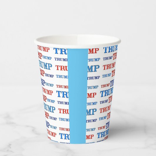 Trump Paper Cups Papieren Bekers (Links)