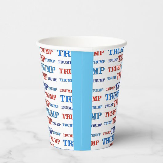 Trump Paper Cups Papieren Bekers (Rechts)