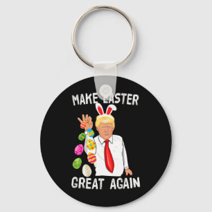 Trump Pasen Maak Pasen Weer Groot Funny Trump B Sleutelhanger