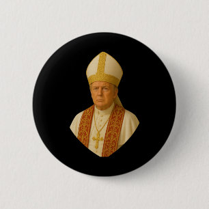Trump Paus Grafisch – Grappig Politiek Ontwerp Ronde Button 5,7 Cm