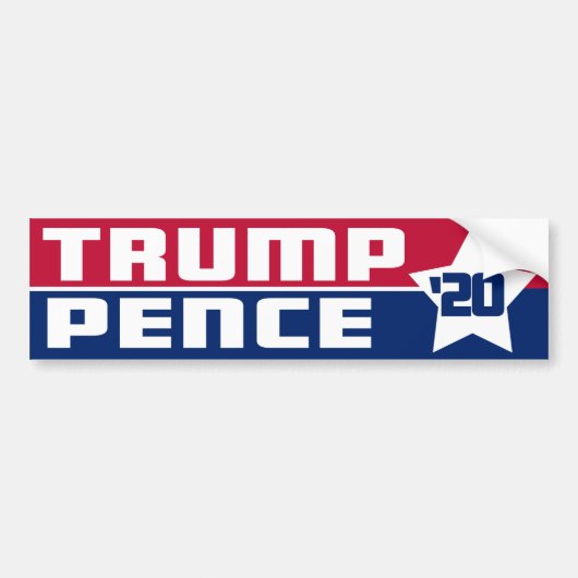 Trump Pence 2020 Bumpersticker (Voorkant)