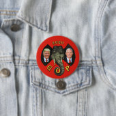 Trump Pence 2020 GOP Elephant Ronde Button 7,6 Cm (In situ)
