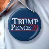 Trump Pence 2020 - Reagan Design Ronde Button 7,6 Cm