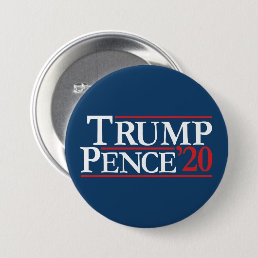 Trump Pence 2020 -  Reagan Design Ronde Button 7,6 Cm (Voorkant /achterkant)