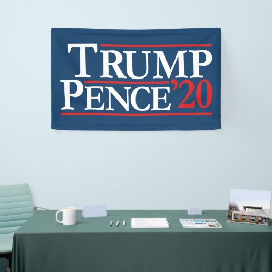 Trump Pence 2020 - Reagan Design Spandoek (Beurs)
