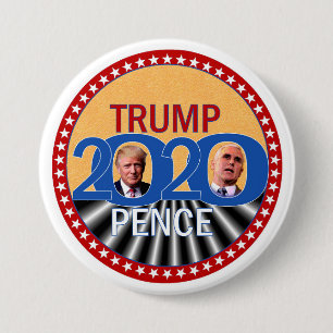 Trump Pence 2020 Ronde Button 7,6 Cm