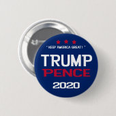 Trump Pence 2020 VerkiezingsButton Ronde Button 5,7 Cm (Voorkant /achterkant)