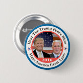 trump pence 2 ronde button 5,7 cm (Voorkant /achterkant)