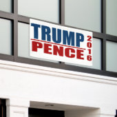 Trump Pence Banner 2016 (Buitenkant Gebouw)