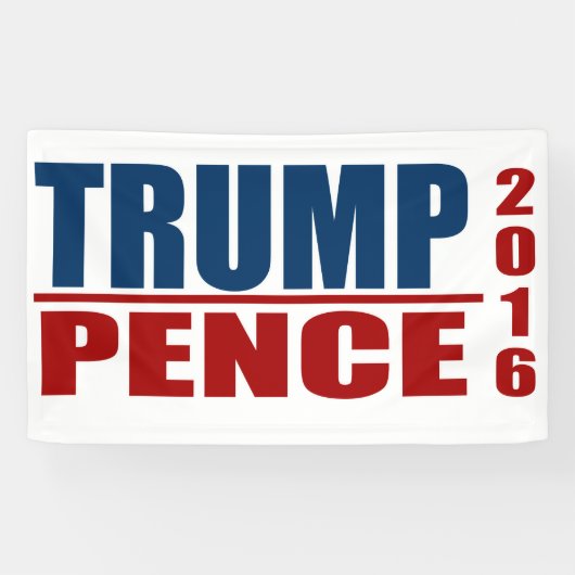 Trump Pence Banner 2016 (Horizontaal)