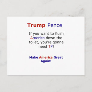 Trump Pence Funny Meme Election 2016 Briefkaart