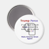 Trump Pence Funny Meme Verkiezing 2016 Magneet (Voorkant / Achterkant)