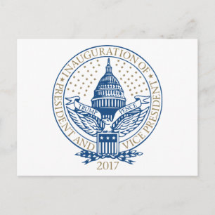 Trump Pence President Inaugural Logo Inauguratie Briefkaart