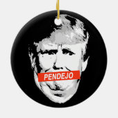 Trump: Pendejo Keramisch Ornament (Achterkant)