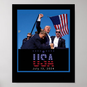 Trump Pennsylvania Rally schieten 2024 Poster