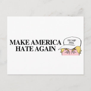 Trump Pet - maak Amerika weer haat -.png Briefkaart