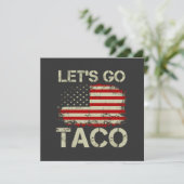 Trump Piept Altijd Terug Laten we Taco Gaan Menu (Staand voorkant)