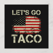 Trump Piept Altijd Terug Laten we Taco Gaan Menu (Achterkant)