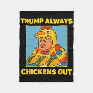 Trump Piept Altijd Uit Funny Meme Taco Fleece Deken