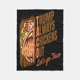 Trump Piept Altijd Uit Grappige Trump Taco Fleece Deken