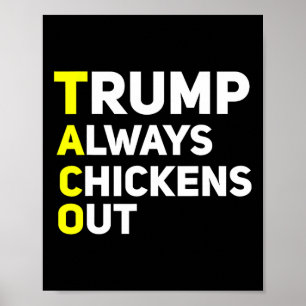 Trump Piept Altijd Uit Grappige Trump Tarief Grap  Poster