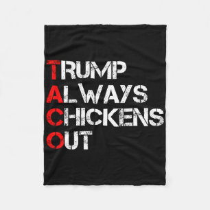 Trump Piept Altijd Uit Taco Handel Grappige Meme 2 Fleece Deken
