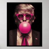 Trump Pink Bubblegum Grappig Poster (Voorkant)