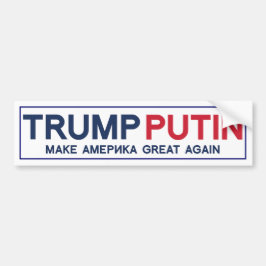 Trump Poetin Make America Great bumper sticker