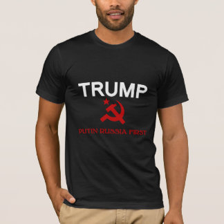 Trump Poetin Rusland eerste T-shirt hamer & sikkel
