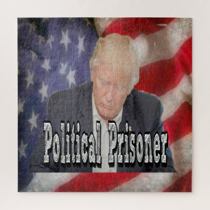 Trump politiek gevangene legpuzzel