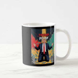 Trump pompt geld  koffiemok