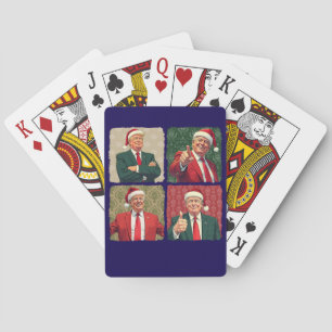 Trump Pop Art Kerst Kaartspel MAGA Pokerkaarten