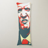 Trump pop art lichaamskussen (Voorkant Verticaal)