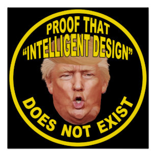 Trump: Poster "Intelligent design" Perfect Poster