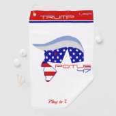 TRUMP POTUS47 Golf Towel Golfhanddoek (Insitu)