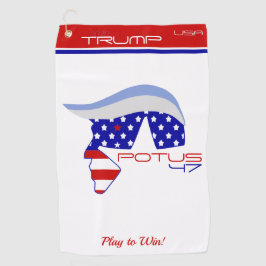 TRUMP POTUS47 Golf Towel Golfhanddoek
