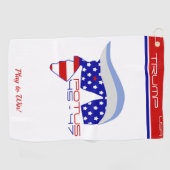 TRUMP POTUS 45-47 Golf Towel Golfhanddoek (Horizontaal)