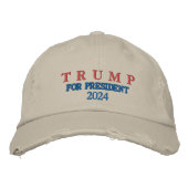 TRUMP POUR LE PRÉSIDENT 2024 CASQUETTE CHINOIS DÉT (Devant)
