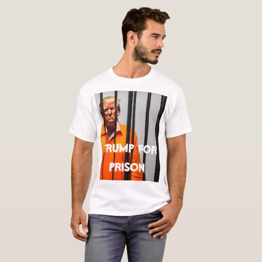 Trump Pour T-Shirt En Prison (Devant entier)