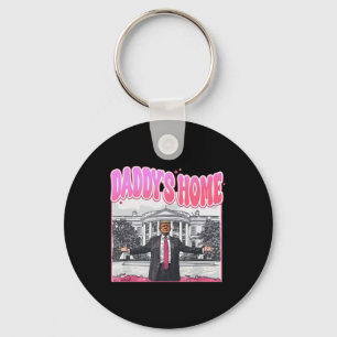 Trump President 2024 T-shirt Funny Daddy's Home Tr Sleutelhanger