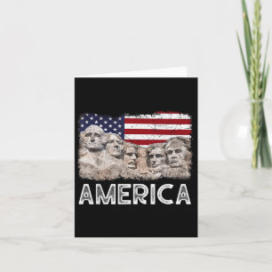 Trump President 45th Rushmore Mount American Flag Kaart
